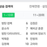 방탄 실검 1위찍음