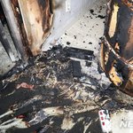 집에서 충전 중이던 <b>전동</b> 킥보드 배터리 폭발