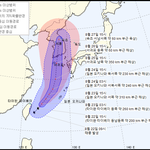8호 태풍 바비 우리나라 폭격 예정