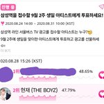 [더보이즈] <b>후즈</b>팬 앱 투표 현재 생일광고