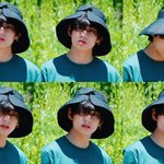 [드루와] <b>뷔</b> 모자 왜이렇게썼냐고