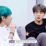 <b>뷔</b>랑 진은 긴장하면 티엄청남