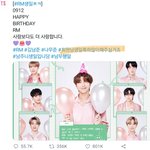 빅<b>히트</b>가 알엠 생일 트위터 올렸는데