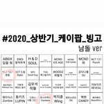 올해 상반기 <b>남여</b>돌 노래 빙고