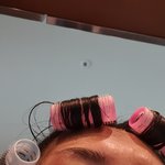 <b>셀프</b> 앞머리펌 하는중이염