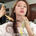 윤은혜가 알려주는 스카프로 머리 땋기