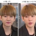 실시간으로 붓기빠지는<b>백현</b>ㅋㅋㅋㅋ