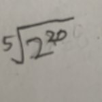 제곱5<b>루트</b> 2의20승 어케풀어.....ㅈㅂ