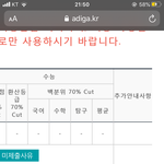 수능 백분위 이정도면