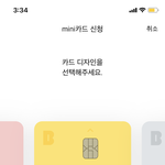 <b>카뱅</b> 미니 카드색 추반