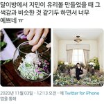 [방탄소년단] 짐니방 꽃색감 예전 달방 <b>유리</b>볼이랑 비슷!