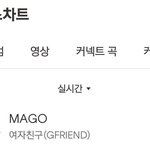 여자친구 마고 <b>벅스</b> 진입 1위야