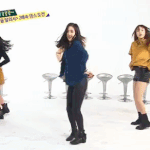 케이팝 예능의 안무 코너 테스터 여자친구