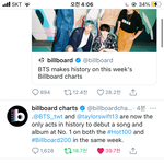 빌보드 역사상 <b>테일러</b>랑 방탄만..