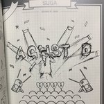 방탄 지민이가 그린 Agust D <b>윤기</b>