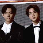 뷔랑 진으로보는 <b>냉미남</b>,온미남