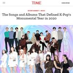 타임지가 선정한 2020년 기념비적인 케이팝 노래