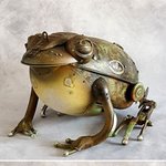 쓰레기 모아 완성한 스팀<b>펑크</b> 아트