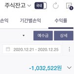 어제자 주식으로 -105만원정도 <b>손해</b>봤다