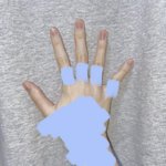 나 손가락 많이 휨??