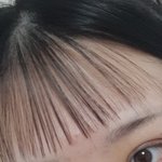 [드루와] 앞머리 지금이길이에서 <b>눈밑</b>까지오는데