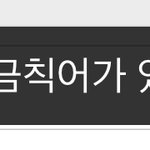 야 이게 왜 금칙어임??????