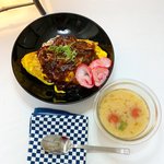 [내가한요리] 혼밥)<b>오무라이스</b> &amp; 토마토 된장국