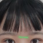 [드루와] 앞머리 지금여기서 <b>표시</b>된부분까지 자라려면