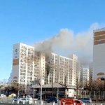 서울 김포공항 인근 아파트 불.<b>주민</b> 대피