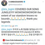 방탄이 부른 콜라광고송 원곡자 반응