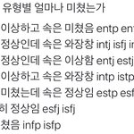 <b>mbti</b> <b>유형</b>별 얼마나 미쳤는가