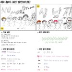 <b>멤버</b>들이 그린 <b>방탄소년단</b>