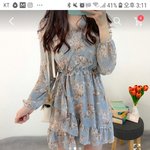 [댓글부탁해] 이 꽃무늬 원피스에 이 <b>단화</b> ㄱㅊ아??