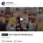 더보이즈 <b>첫</b> 1위 브이앱 개슬픔 진짜로