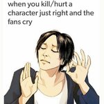 [진격의거인] 캐릭터를 죽거나 다치게 <b>한뒤</b> 팬들이 비명지를때