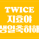 [트둥이<b>생파</b>] 지효가 생일이라서 올린 축하글