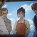 [진격의거인] 17코니 <b>사샤</b>랑 나란히 서있을 때