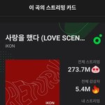 아이콘 사랑을 했다 2억 스트리밍 <b>돌파</b>