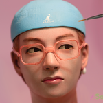 다이너마이트 "v뷔" 피규어를 만들었어 어떤지 봐줘어어~~~