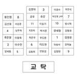 [댓글부탁해] 반 자리<b>배치표</b>