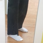 바지 길어서 걍 짤랐는데 그지같음?