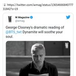 아미들아 조지클루니가 방탄 다이나믹을 알아