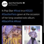 프랑스 수석 패션 디자이너 <b>장폴</b> 고티에, 로제 솔로 지원