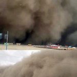 내일 한반도 <b>상륙</b> 예정인 몽골 모래 폭풍 상태래