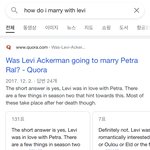 [진격의거인] <b>구글</b>에 리바이랑 결혼하는 법 검색했는데