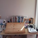 [드루와] <b>독서대</b> 책상에 비해 너무큼?