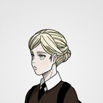 [진격의거인] 히스토리아 교복입은 거 그려봄 ㅜㅜ