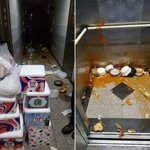 <b>복도</b>·계단에 온통…100만원치 배달 ‘음식물 테러’한 여성