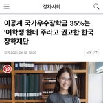 이공계 장학금 35% 여성할<b>당제</b>