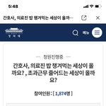[이것좀봐줘] 간호사의 식사시간을 보장하는 청원 <b>동참</b>부탁드립니다.